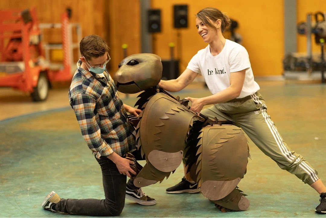 'Holding Achilles' (rehearsals), Dead Puppet Society & Legs On The Wall, 2022