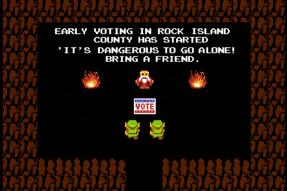 Link bringing a friend to vote