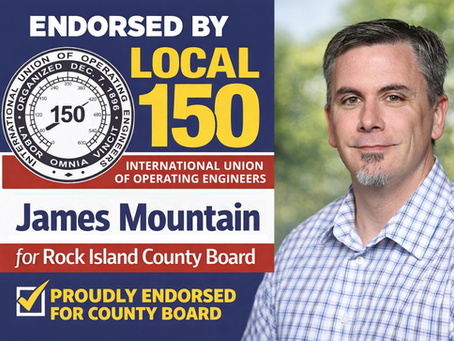 James Mountain endorsed by IUOE Local 150