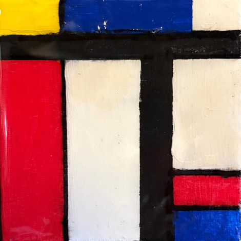 GEOMETRÍA Y EQUILIBRIO: HOMENAJE A PIET MONDRIAN

Técnica: Mixta: Acrílico y resina sobre tela.

Tamaño: 10 x 10 cm.
​
Año: 2026