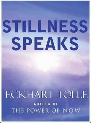 Blue book cover with white letters stillness speaks