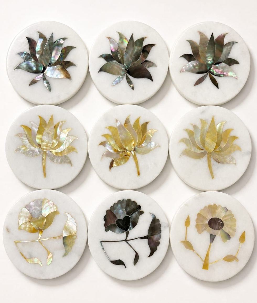 Marble Coaster Set with Assorted Floral Designs.jpg