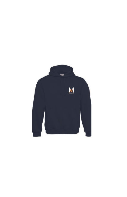 bedrukte hoodie met kap