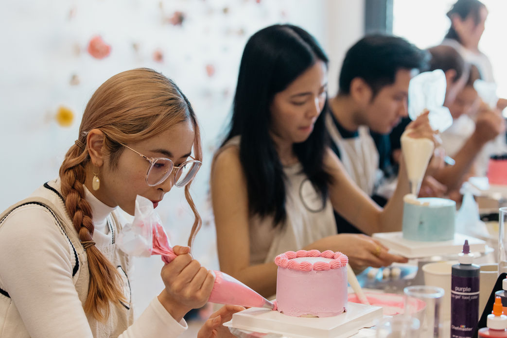 Cake Decorating Activation for Corporate Event and Team Building | Olesia Cake Studio | San Francisco