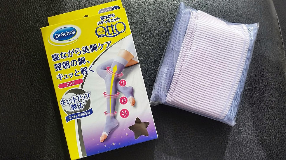 縮圖：DR.SCHOLL 纤腿袜睡眠型长筒袜 美体工具纤腿袜子 #M Size SCHOLL Medi QttO Sleep long Pressure Socks