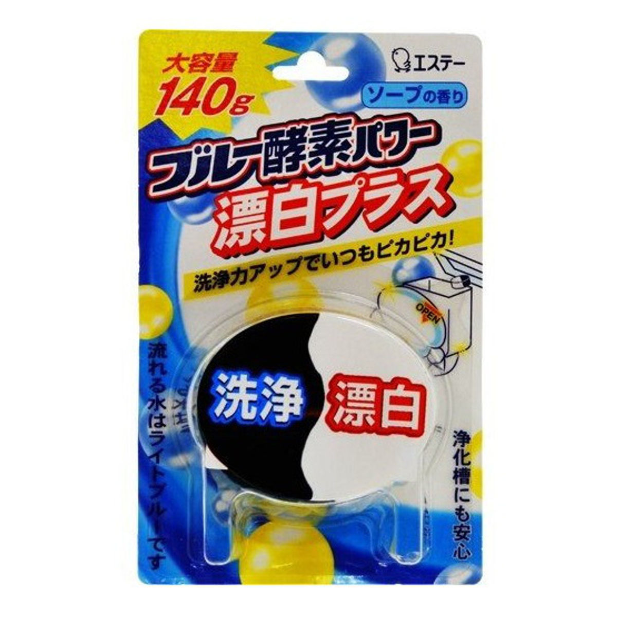 日本ST酵素 马桶用蓝白酵素+漂白消臭剂 140g ST BLUE ENZYME Toilet Detergent 140g