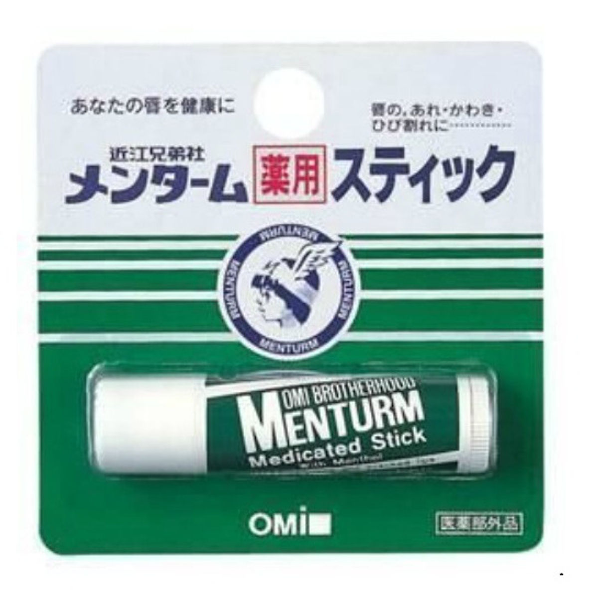 日本近江兄弟 天然植物薄荷润唇膏 4g JINJANG Menturm Lip Cream 4g