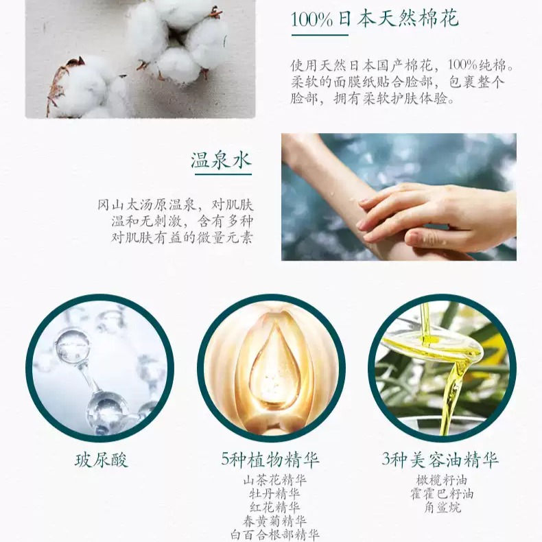 縮圖：日本惠之本铺 玻尿酸保湿面膜 4片入 MEGUMI NO HONPO Moisturizing Milky Lotion Mask 4sheets