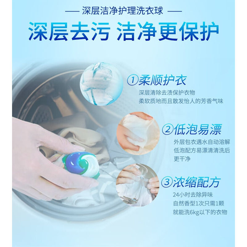 縮圖：日本P&G宝洁 凝珠 含柔顺剂除菌去污 薰衣草香 Laundry Gel Antibacterial Decontamination Lavendar 11pc