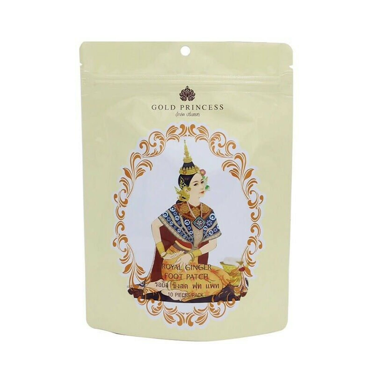 泰国GOLD PRINCESS 皇家生姜足贴 10pcs GOLD PRINCESS Royal Ginger Foot Patch 10pcs