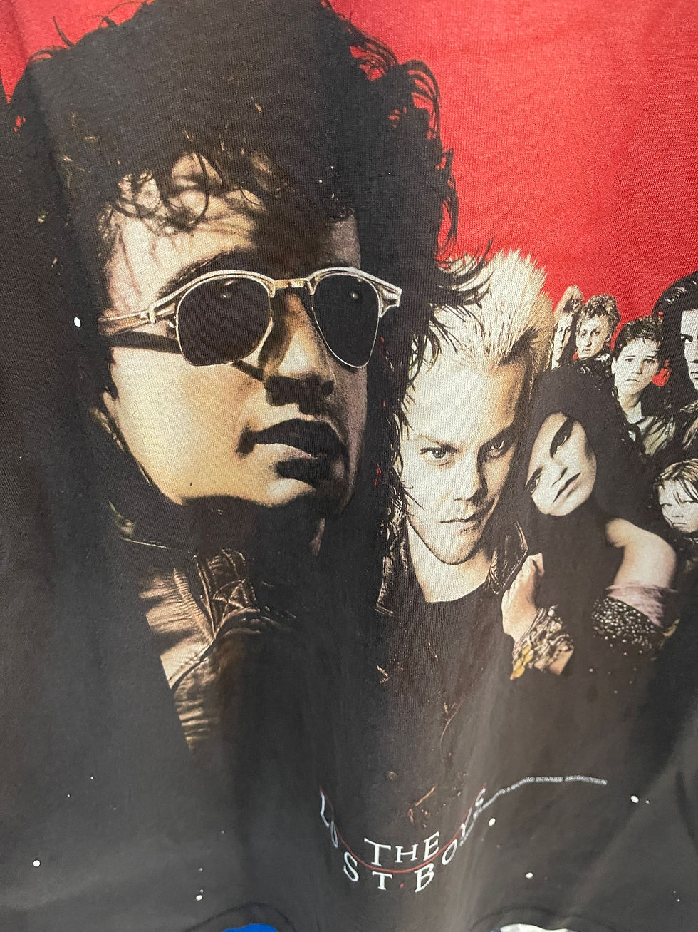 Thumbnail: The Lost Boys Movie  Printed Washed Short Sleeved High Street Casual Loose Cotto