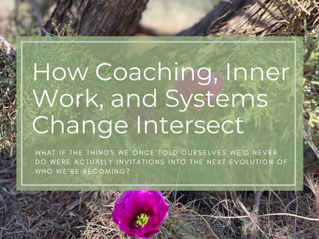 How Coaching, Inner Work, and Systems Change Intersect