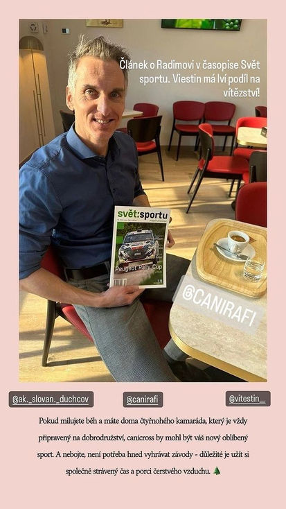 článek v časopise Svět sportu a Radim F. Drážďanský