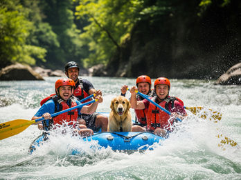 Dovolená se psem, rafting