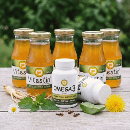 Vitestin a Omega: Harmonizační set pro střeva a zažívání