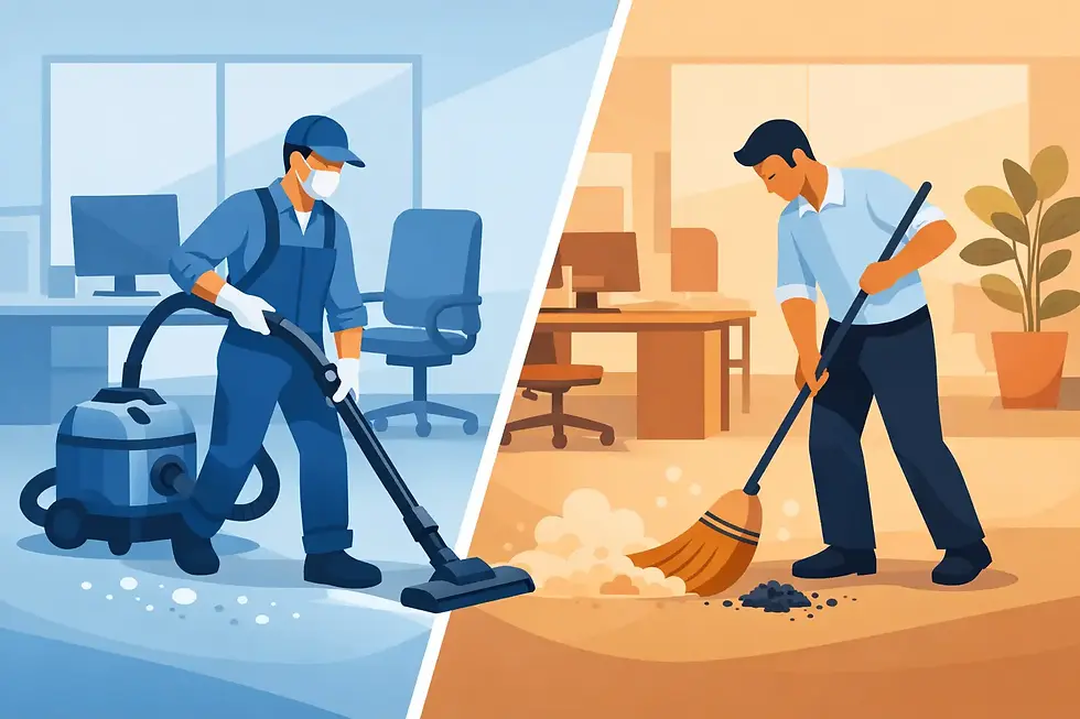 HEPA Vacuuming Versus Dry Sweeping at Work