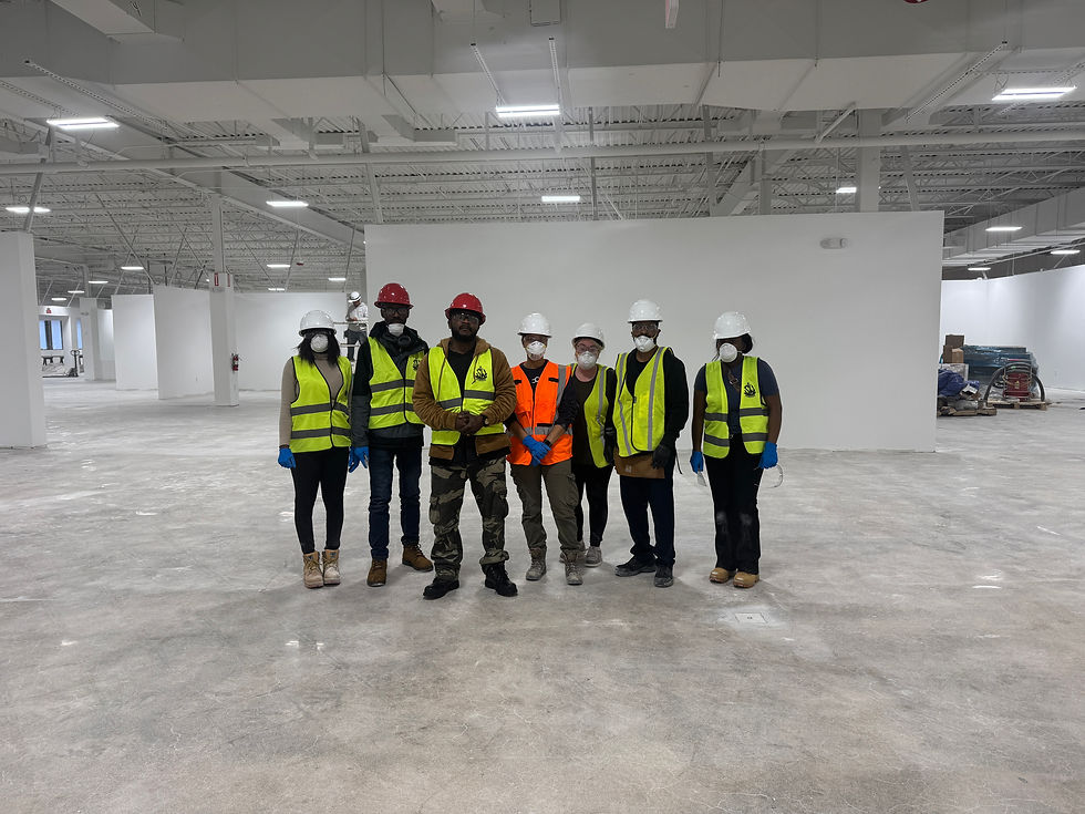 CC Smart Maintenance final-clean crew on site in PPE