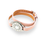 Miniature : Bracelet double tour cuir rose  Marque-balle “Diamond”