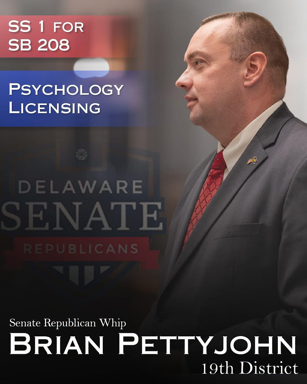Governor Signs Pettyjohn Bill Expanding Access to Mental Health Care in Delaware