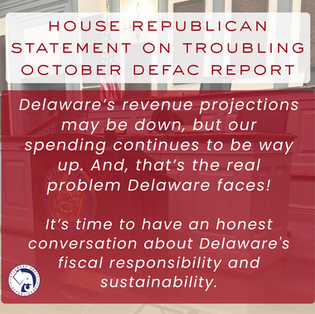 Senate & House Republicans React to Troubling Revenue Projections, Governor’s Response