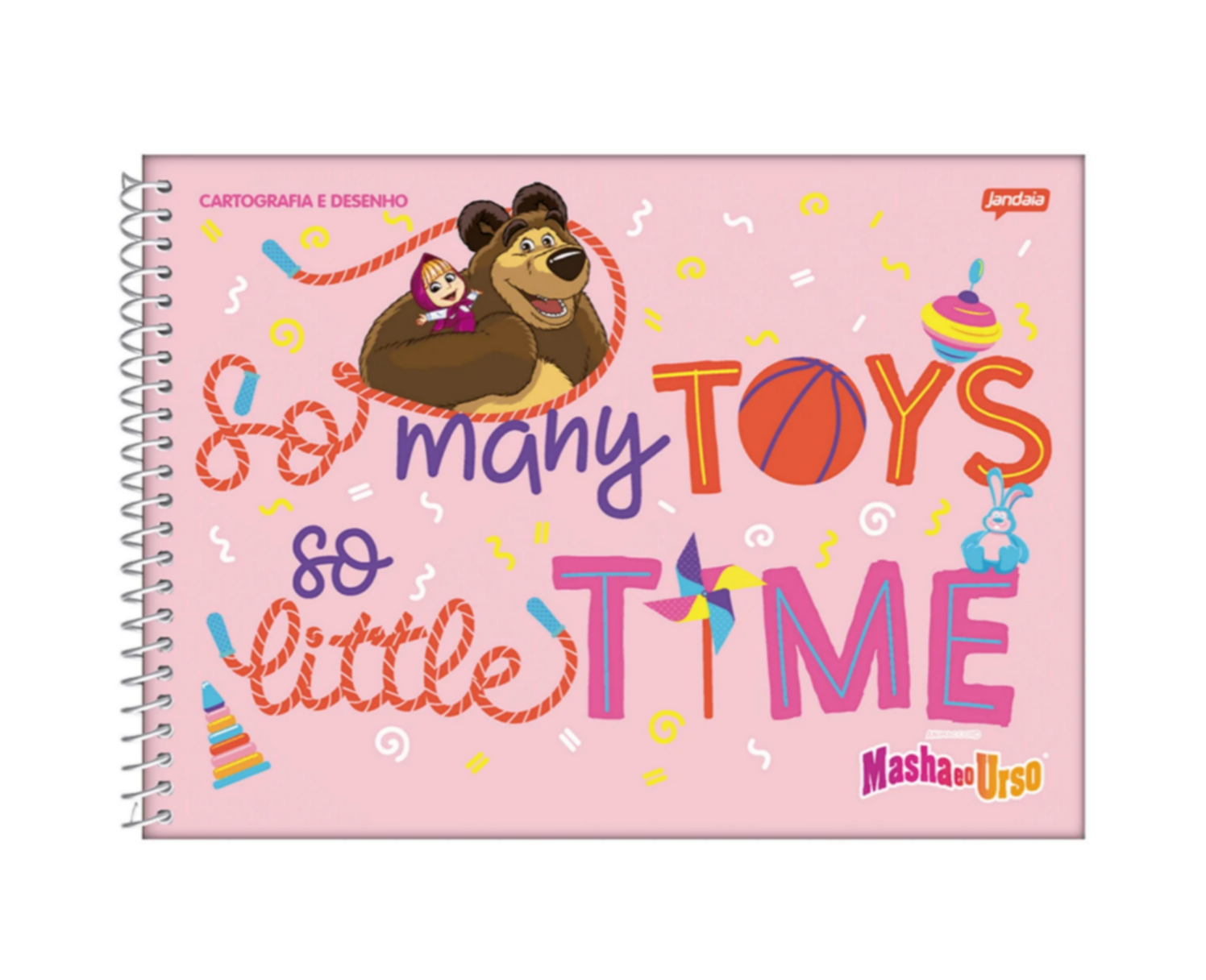 CADERNO DE DESENHO MASHA E URSO - JANDAIA