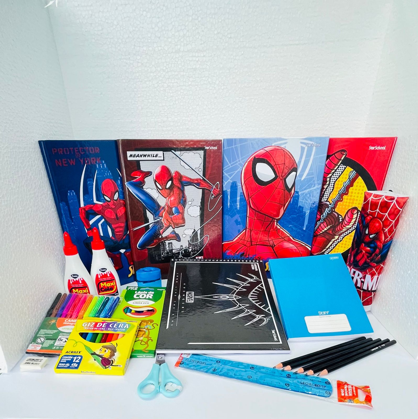 KIT - ENSINO FUNDAMENTAL 1º AO 3º ANO - HOMEM ARANHA