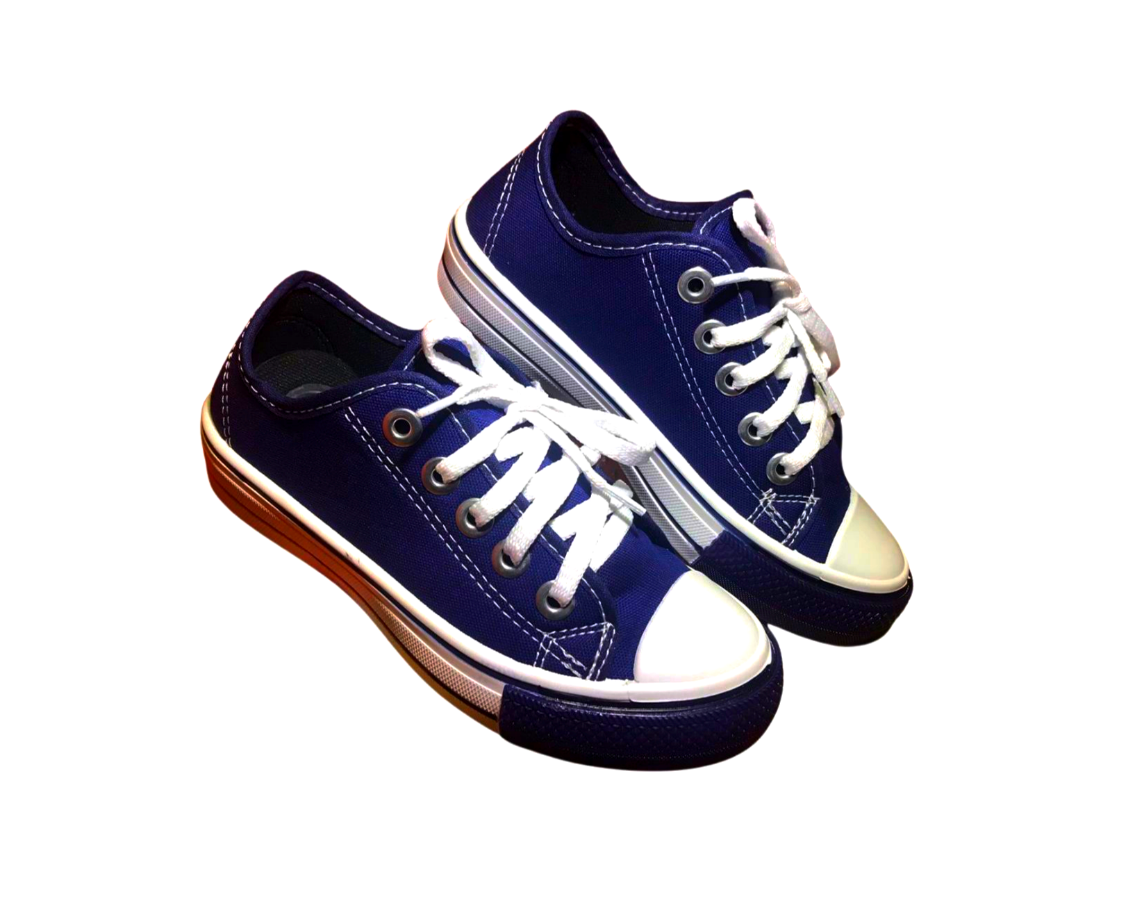 TÊNIS ESCOLAR AZUL DE CADARÇO C/PONTEIRA TEXTURIZADA