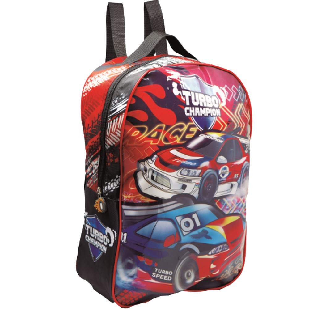 MOCHILA ESCOLAR INFANTIL TURBO CHAMPION -KIT