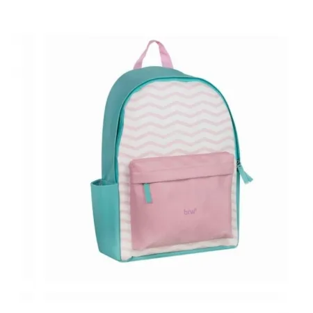 MOCHILA ROSA LISTRADA - BRW