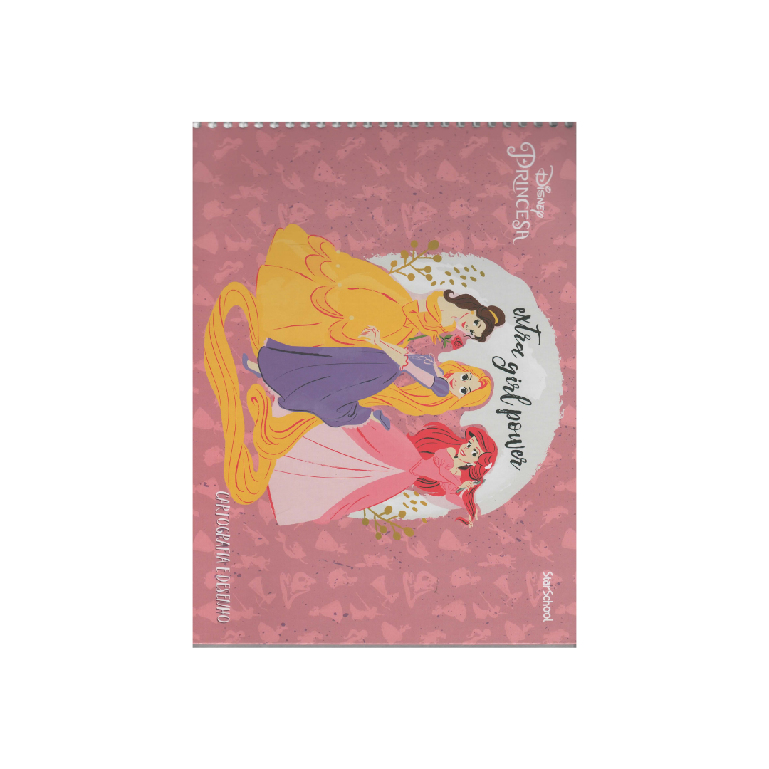 CADERNO DE DESENHO C/80 FLS PRINCESA STAR SCHOOL - JANDAIA