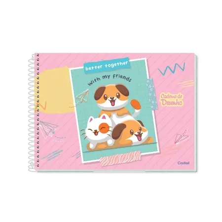 CADERNO DE DESENHO LALA PETS