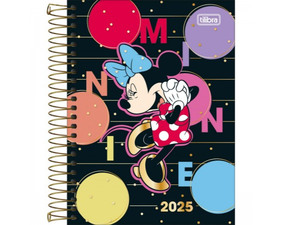 AGENDA ESPIRAL MINNIE MOUSE 2025 - TILIBRA