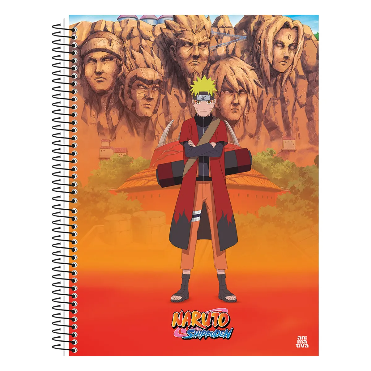 CADERNO UNIV 1M 80FLS NARUTO SHIPPUDEN - ANIMATIVA