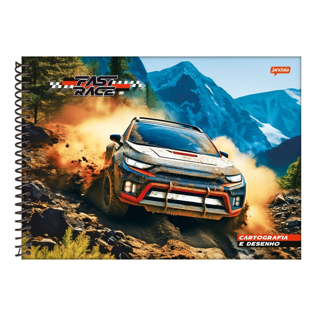 CADERNO DE DESENHO FAST RACE - JANDAIA