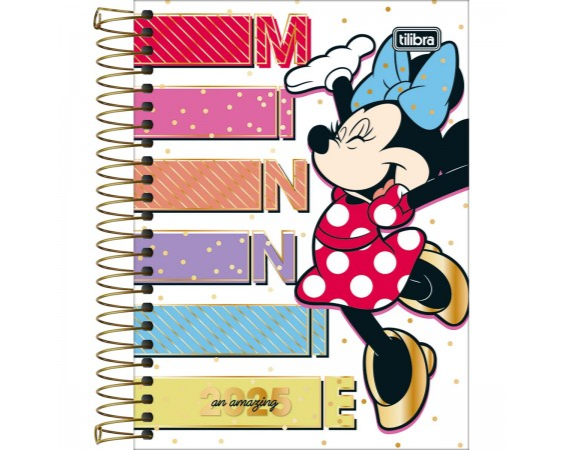 AGENDA ESPIRAL MINNIE MOUSE 2025 - TILIBRA