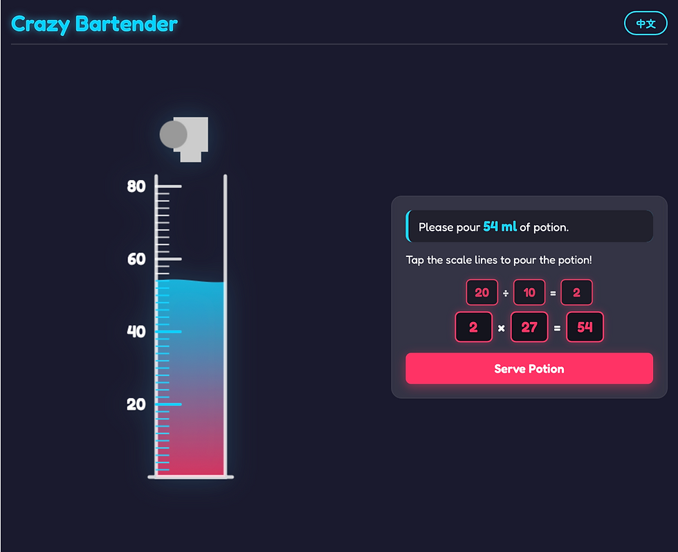 Crazy Bartender: Reading Scales
