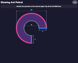 Glowing Ant Patrol: Circumference & Perimeter