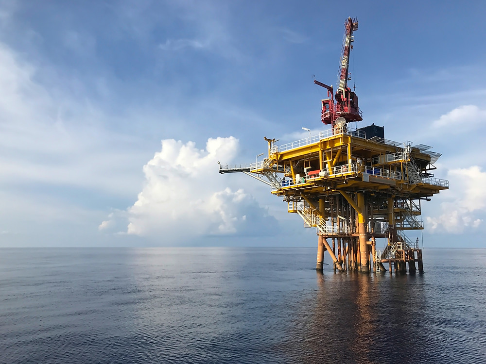 North Sea oil rig.