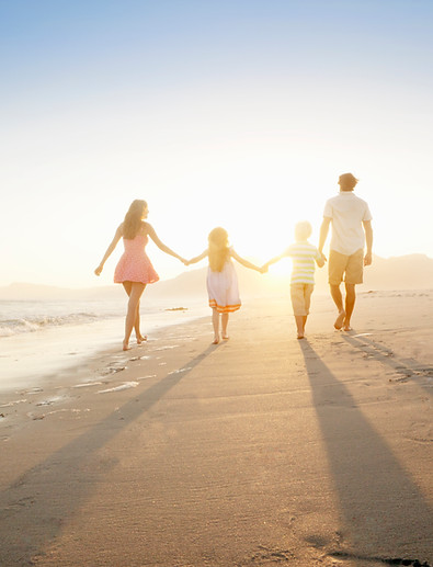 Family On Beach