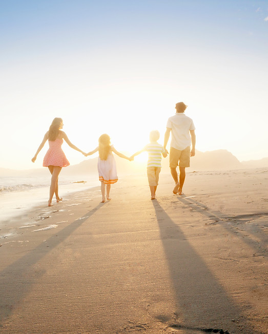 Family On Beach