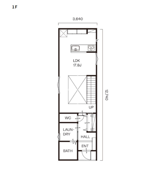 NONDESIGN熊本SLIM間取り