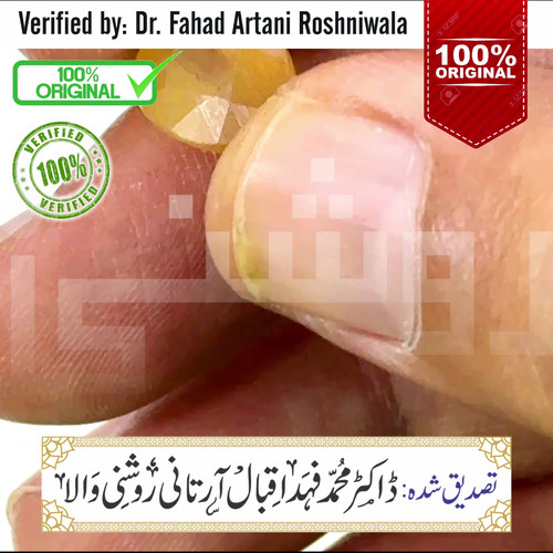 Yellow Sapphire Stone Yellow Topaz In Urdu 100% Original Natural