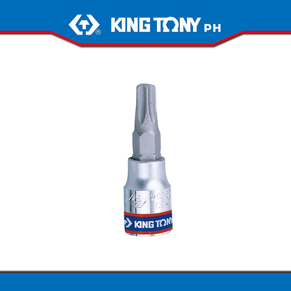 King Tony 1/4" Drive Tamper Resistant Torx Bit Socket w/ Hole
