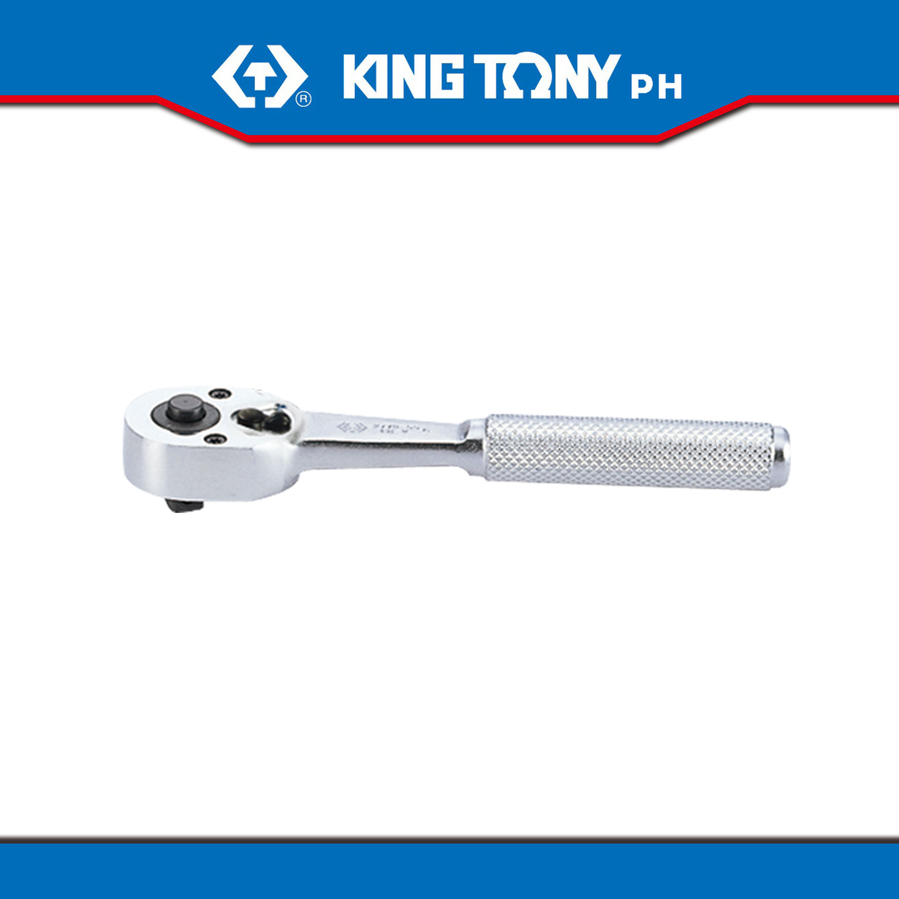 King Tony 1/4" Reversible Ratchet 5-1/2", Oval