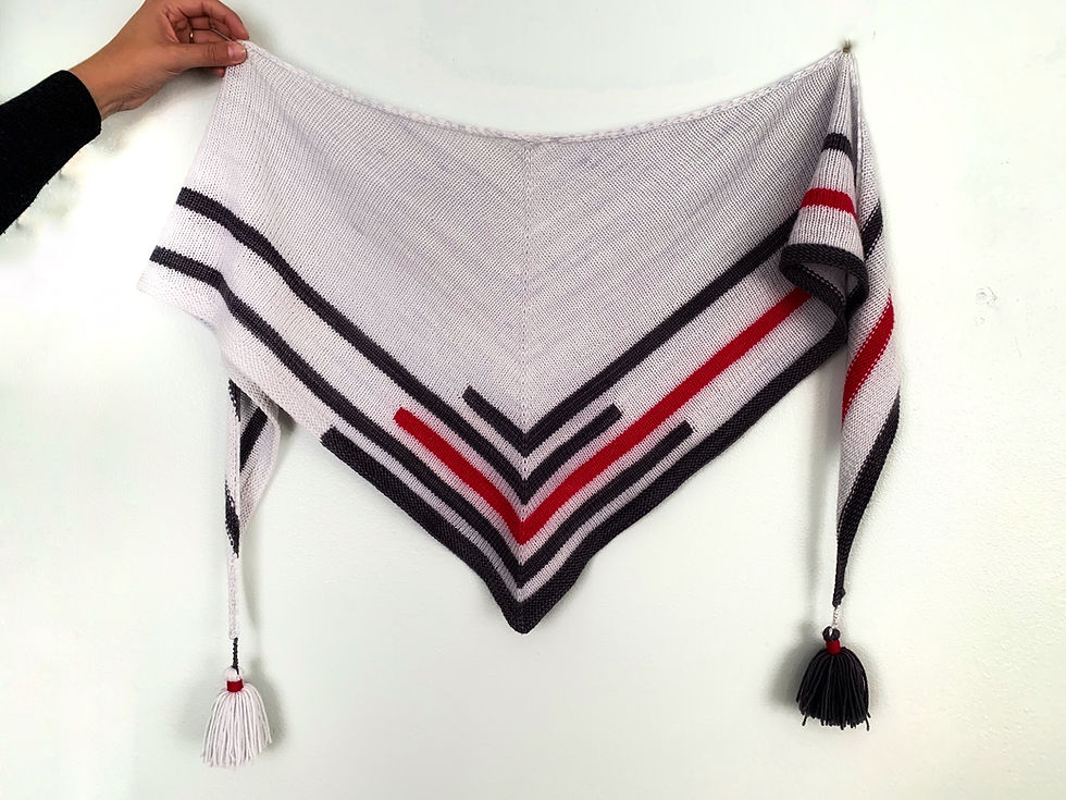 Thumbnail: Straight as an Arrow Shawl Pattern