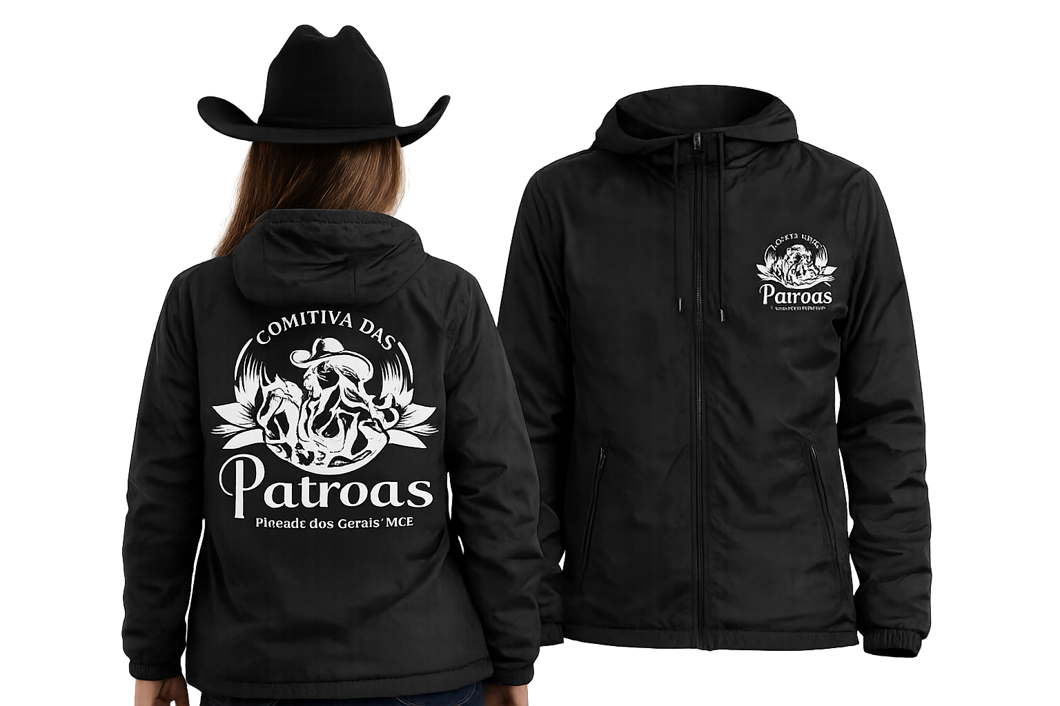 Corta-Vento Comitiva das Patroas – Preto