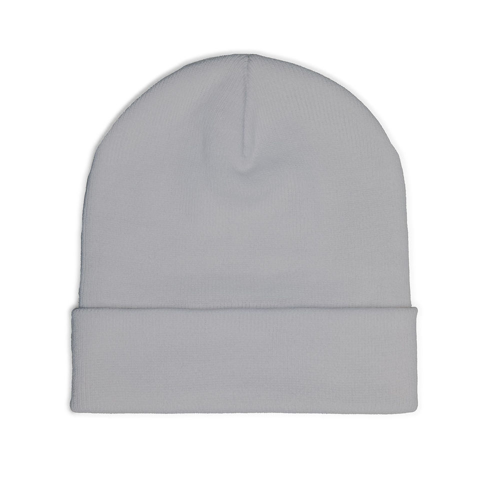 Thumbnail: Barber School Embroidered Knit Beanie – Classic Barber Pole Logo