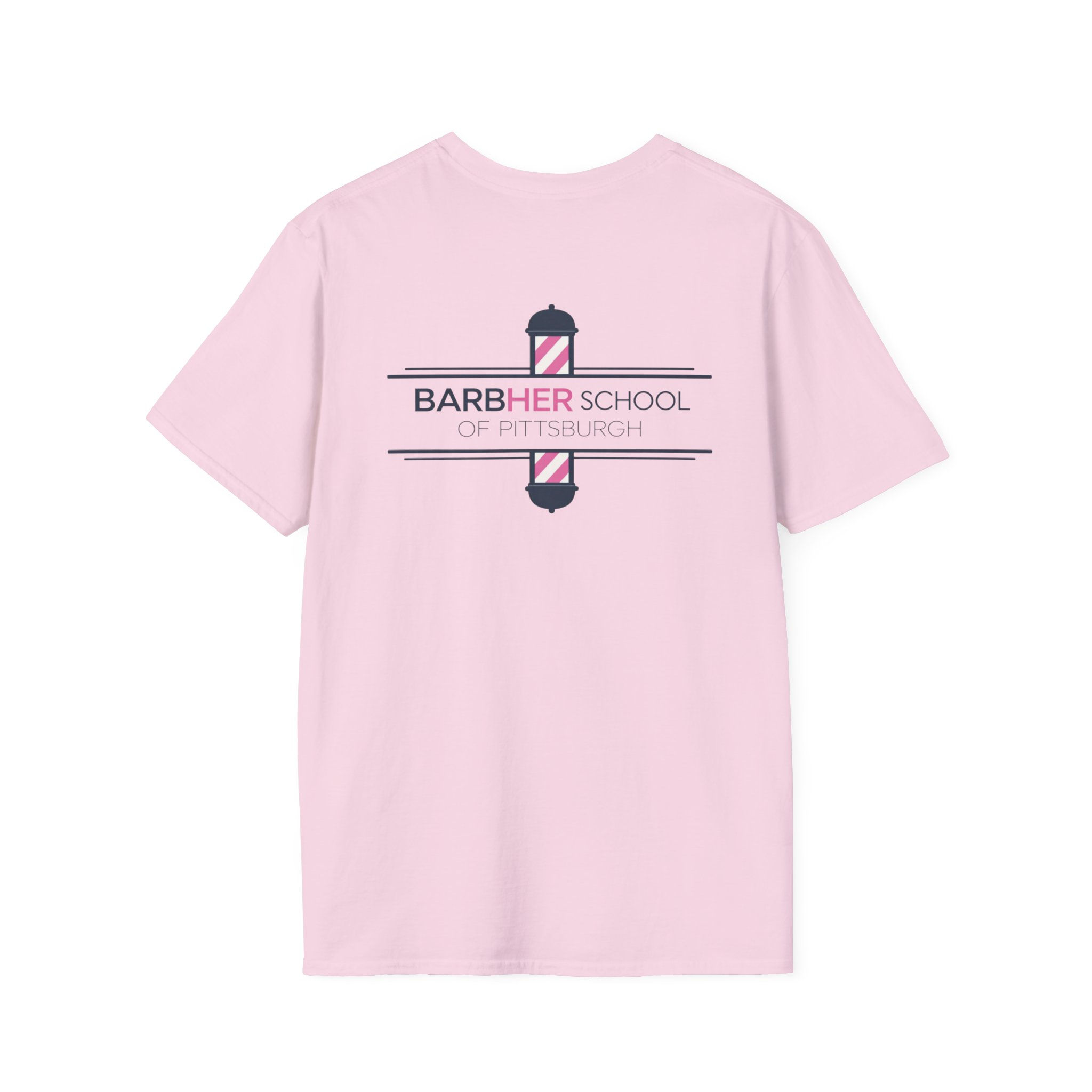 BarbHER School Tee — Barbering Logo T-Shirt