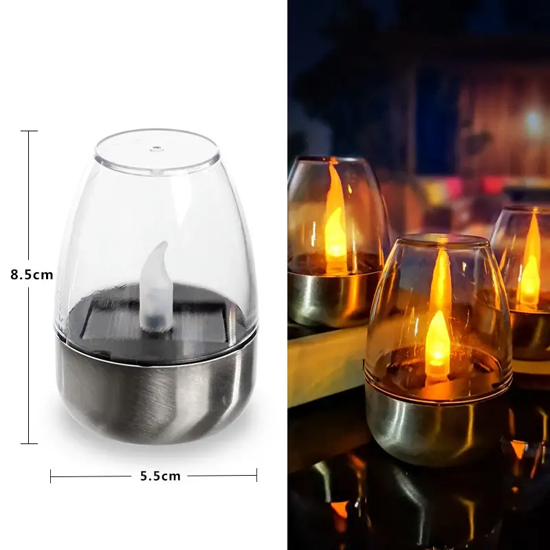 Miniatura: Velas solares led, luz sem chama recarregável. À prova da água