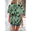 Thumbnail: Printed Blouse, Side Knot Short Sleeves
